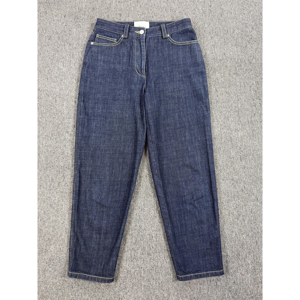 3.1 Phillip Lim Jeans Womens 0 Blue High Rise Tapered Crop Ankle Dark Wash Denim
